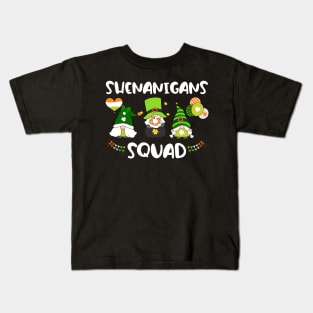 Shenanigans Squad Gnomies Patrick's Day Kids T-Shirt